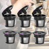 6 Packs Reusable K Cups For Keurig, Reusable K CUP Coffee Filter Refillable Single K CUP For Keurig 2.0 1.0 BPA 20.8in/1.5in 0.18lb
