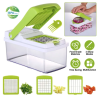 Vegetable Slicer Quick Potato Tomato Fruit Cutter Set with 3 Blades Stainless Steel Food Chopper