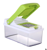 Vegetable Slicer Quick Potato Tomato Fruit Cutter Set with 3 Blades Stainless Steel Food Chopper