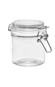 Mainstays Glass 9.4 oz Lock Lid Storage Jar Canister