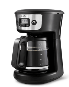 Mr. Coffee 12 Cup Programmable Coffee Maker with Strong Brew, Stainless