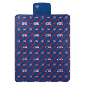 Cubs OFFICIAL MLB "Hex Stripe" Picnic Blanket; 60" x 72"