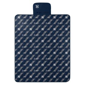 Yankees OFFICIAL MLB "Hex Stripe" Picnic Blanket; 60" x 72"