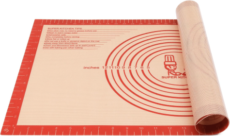 Non-slip Silicone Pastry Mat Extra Large with Measurements 16''By 26'' for Silicone Baking Mat, Counter Mat, Dough Rolling Mat,Oven Liner